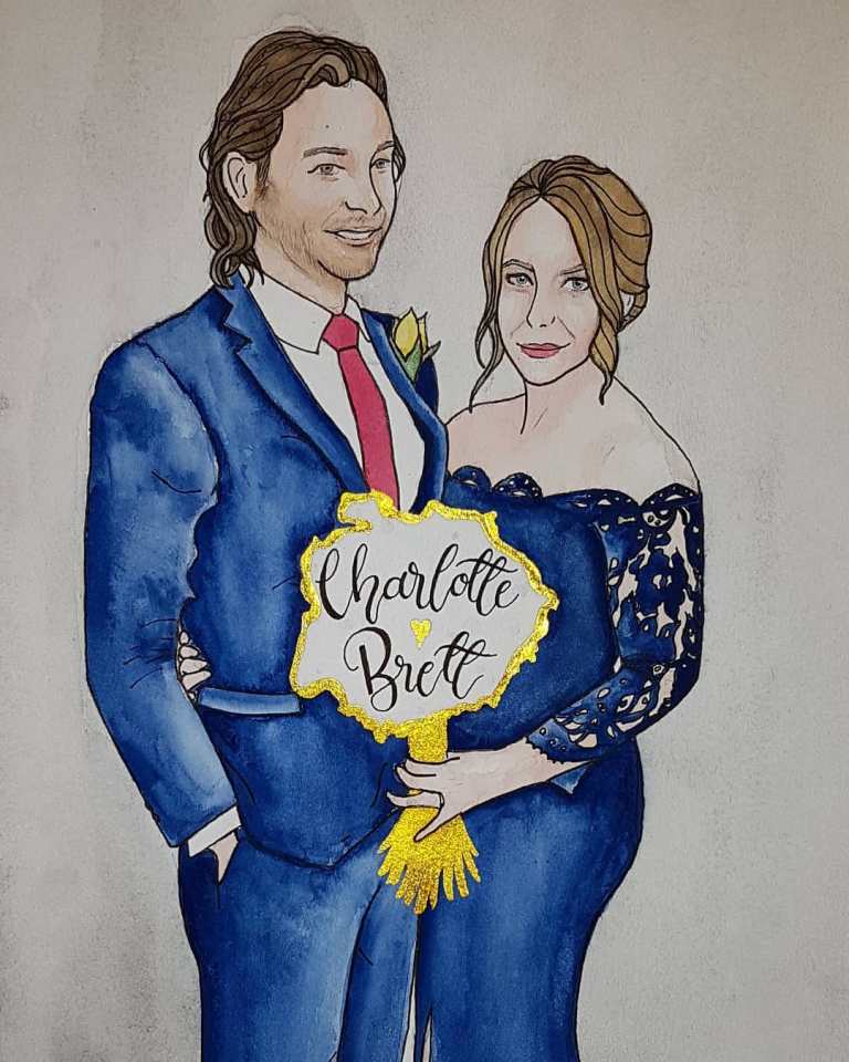 Charlotte and Brett Wedding Portrait